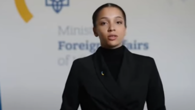 Victoria Shi, l'IA du ministère ukrainien des affaires étrangères.